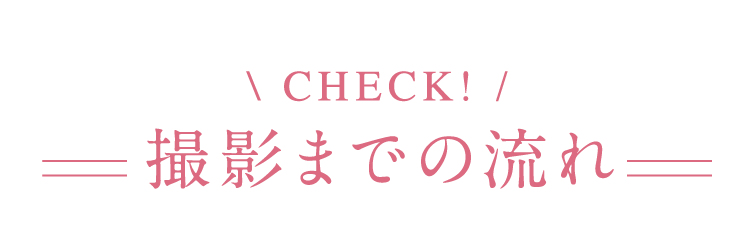 撮影までの流れ